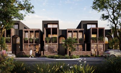 Architecturally designed townhouses.